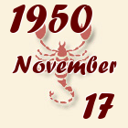 Skorpió, 1950. November 17