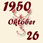 Skorpió, 1950. Október 26
