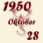 Skorpió, 1950. Október 28