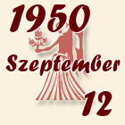 Szűz, 1950. Szeptember 12