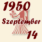 Szűz, 1950. Szeptember 14