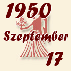 Szűz, 1950. Szeptember 17