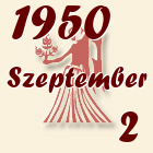 Szűz, 1950. Szeptember 2