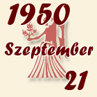 Szűz, 1950. Szeptember 21
