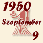 Szűz, 1950. Szeptember 9