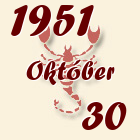 Skorpió, 1951. Október 30