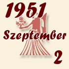 Szűz, 1951. Szeptember 2