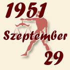 Mérleg, 1951. Szeptember 29