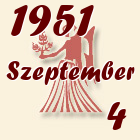 Szűz, 1951. Szeptember 4