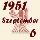 Szűz, 1951. Szeptember 6