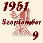 Szűz, 1951. Szeptember 9