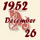 Bak, 1952. December 26
