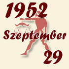 Mérleg, 1952. Szeptember 29