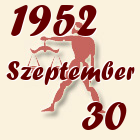Mérleg, 1952. Szeptember 30