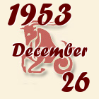 Bak, 1953. December 26
