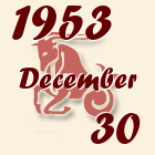 Bak, 1953. December 30