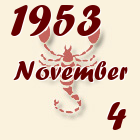 Skorpió, 1953. November 4