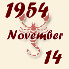 Skorpió, 1954. November 14