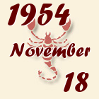 Skorpió, 1954. November 18