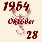 Skorpió, 1954. Október 28
