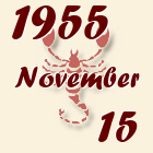 Skorpió, 1955. November 15