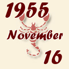 Skorpió, 1955. November 16