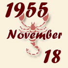 Skorpió, 1955. November 18