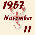 Skorpió, 1957. November 11