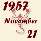 Skorpió, 1957. November 21