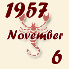 Skorpió, 1957. November 6