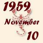Skorpió, 1959. November 10
