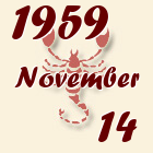 Skorpió, 1959. November 14