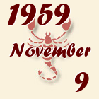 Skorpió, 1959. November 9