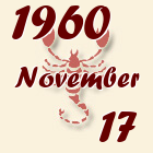 Skorpió, 1960. November 17