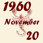 Skorpió, 1960. November 20