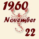Skorpió, 1960. November 22
