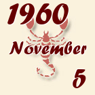 Skorpió, 1960. November 5