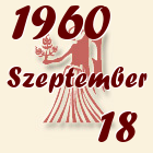 Szűz, 1960. Szeptember 18