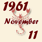 Skorpió, 1961. November 11