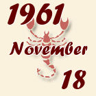 Skorpió, 1961. November 18