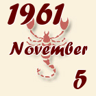 Skorpió, 1961. November 5