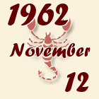 Skorpió, 1962. November 12