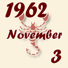 Skorpió, 1962. November 3
