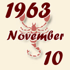 Skorpió, 1963. November 10