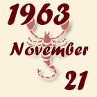 Skorpió, 1963. November 21