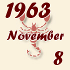 Skorpió, 1963. November 8
