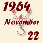 Skorpió, 1964. November 22