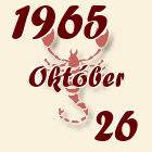 Skorpió, 1965. Október 26