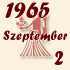Szűz, 1965. Szeptember 2