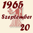 Szűz, 1965. Szeptember 20